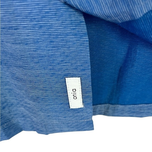 Onia / Men's Blue Short Sleeve Button Down Shirt, Size Large - Picture 3 of 7